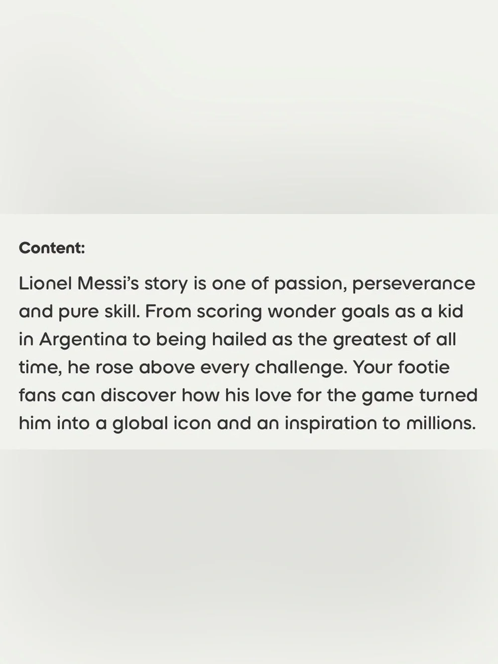 Messi Soccer Tonie Clever 3+ hrs. Content 🇬🇧 U.K. Exclusive Toniebox Tonies